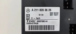 Mercedes-Benz E W211 Moduł / Sterownik fotela A2118203626