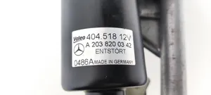 Mercedes-Benz C W203 Tiranti e motorino del tergicristallo anteriore A2038200342