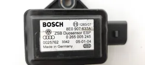 Audi A6 S6 C5 4B Capteur de vitesse de lacet d'accélération ESP 8E0907637A