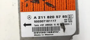 Mercedes-Benz E W211 Oro pagalvių valdymo blokas A2118205785