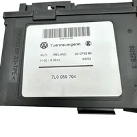 Volkswagen Touareg I Silniczek podnoszenia szyby drzwi tylnych 7L0959794