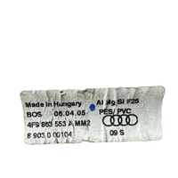 Audi A6 S6 C6 4F Parcel shelf load cover 4F9863553