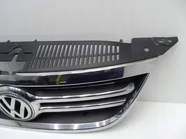 Volkswagen Tiguan Front bumper upper radiator grill 5N0853653A