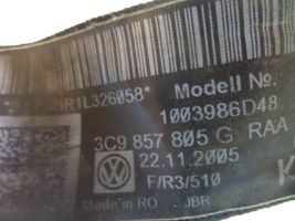 Volkswagen PASSAT B6 Takaistuimen turvavyö 3C9857805G