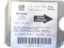 Opel Astra G Oro pagalvių valdymo blokas 24416703