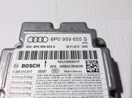 Audi A3 S3 A3 Sportback 8P Turvatyynyn ohjainlaite/moduuli 8P0959655S