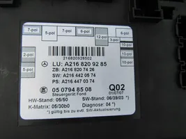 Mercedes-Benz CL C216 Unidad de control/módulo de la puerta A2168209285
