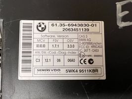 BMW 3 E90 E91 Komputer / Sterownik ECU i komplet kluczy 6943830