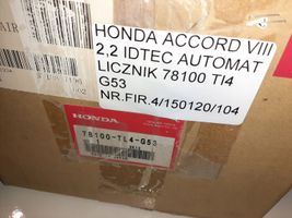 Honda Accord Licznik / Prędkościomierz 78100TL4G530