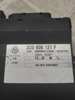 Volkswagen Touareg I Keyless (KESSY) go control unit/module 3D0909131F