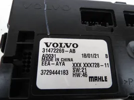 Volvo XC60 Unité de contrôle climatique 31472269