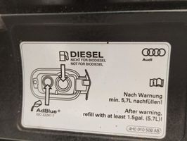 Audi A8 S8 D2 4D Sportello del serbatoio del carburante 4H0809857C