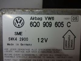 Volkswagen PASSAT B5 Turvatyynyn ohjainlaite/moduuli 6Q0909605C