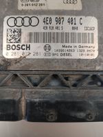 Audi A8 S8 D3 4E Kit centralina motore ECU e serratura 4E0907401C