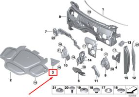 BMW X6 G06 Altra parte del vano motore 7214633