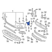 Audi A5 Déflecteur d'air de radiateur de refroidissement 8W6121763