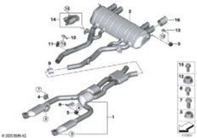 BMW M3 G80 Extremo del silenciador 8096126