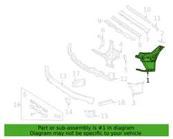 Mercedes-Benz S W223 Support de montage de pare-chocs avant A2238856304