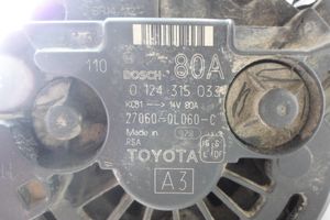 Toyota Hilux (AN10, AN20, AN30) Generaattori/laturi 270600L060