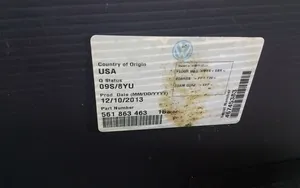 Volkswagen PASSAT B7 USA Tavaratilan kaukalon tekstiilikansi 561863463