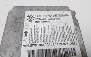 Volkswagen PASSAT B7 USA Module de contrôle airbag 5C0959655AE