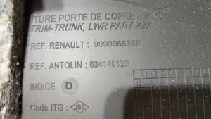 Renault Captur Garniture de couvercle de coffre arriere hayon 909006836R