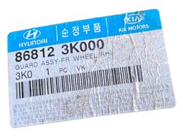 Hyundai Sonata Pare-boue passage de roue avant 868123K000
