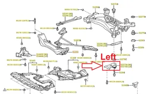 Lexus IS 200-300 Inne części podwozia 5220453010