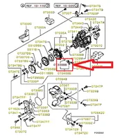 Mitsubishi Pajero Polttoaineen ruiskutuksen suurpainepumppu ME203180