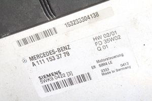 Mercedes-Benz SLK R171 Moottorin ohjainlaite/moduuli 1111533779