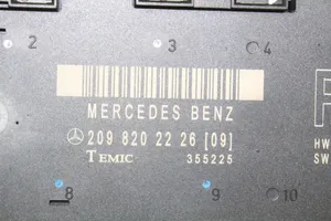 Mercedes-Benz CLK A209 C209 Durų elektronikos valdymo blokas 2098202226