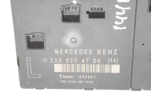 Mercedes-Benz SL R230 Durų elektronikos valdymo blokas 2308204726