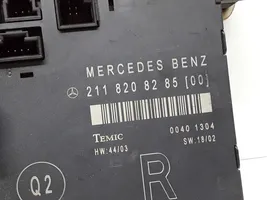 Mercedes-Benz E W211 Durų elektronikos valdymo blokas 2118208285