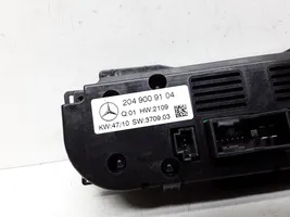 Mercedes-Benz C W204 Ilmastoinnin ohjainlaite 2049009104