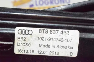 Audi A5 Sportback 8TA Lève-vitre électrique de porte avant 8T8837462B
