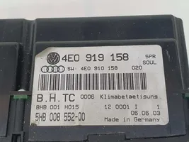 Audi A8 S8 D5 Centralina del climatizzatore 4E0919158