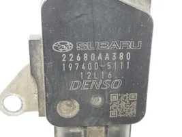 Subaru Outback Débitmètre d'air massique 22680AA380