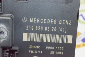 Mercedes-Benz CLS C218 AMG Unité de commande / module de verrouillage centralisé porte A2198200326