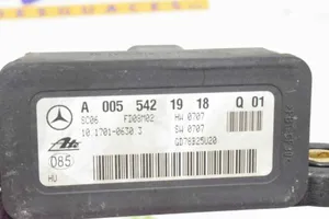 Mercedes-Benz C W204 ESP acceleration yaw rate sensor A0055421918