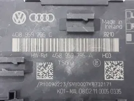 Audi A7 S7 4G Unidad de control/módulo del bloqueo de puertas 4G8959795A