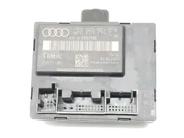 Audi A6 Allroad C6 Centralina/modulo chiusura centralizzata portiere 4F0959794E