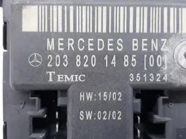 Mercedes-Benz CLC CL203 Centralina/modulo chiusura centralizzata portiere 2038201485