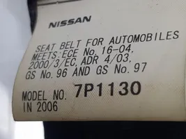 Nissan NP300 Cintura di sicurezza posteriore 88844EB40B