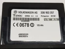 Volkswagen II LT Muut ohjainlaitteet/moduulit 2D0953257