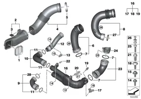 BMW X3M F97 Interkūlerio žarna (-os)/ vamzdelis (-iai) 