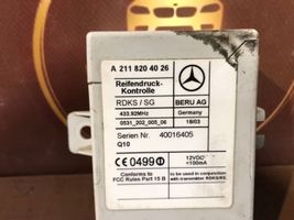 Mercedes-Benz E W211 Rengaspaineen valvontayksikkö A2118204026