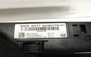 BMW 1 E81 E87 Panel klimatyzacji 9236778