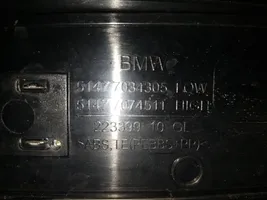 BMW 5 E60 E61 Copertura del rivestimento del sottoporta posteriore 51477034305