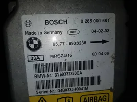 BMW 3 E46 Oro pagalvių valdymo blokas 65776933238