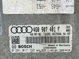 Audi A7 S7 4G Dzinēja vadības bloks 4G0907401F